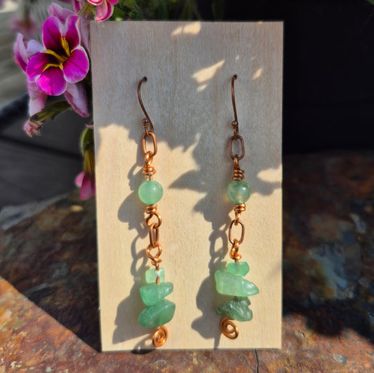 Green Aventurine and Copper