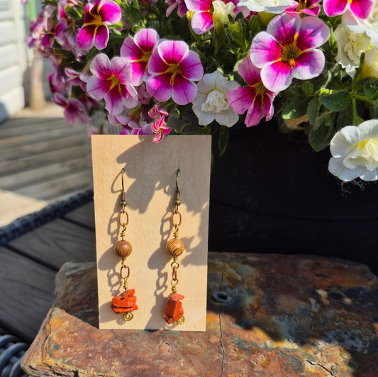 Red Jasper and Wenga wood