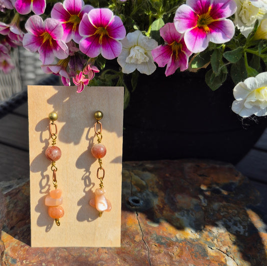 Sunstone Earrings