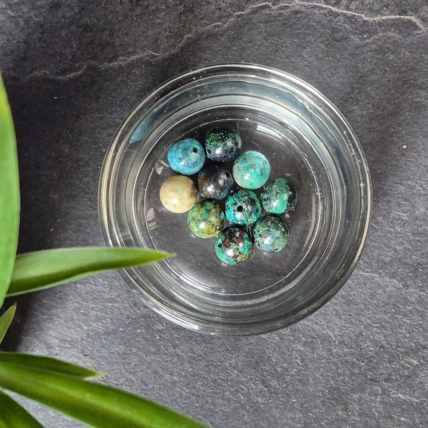 8mm bead "8" earrings in Copper