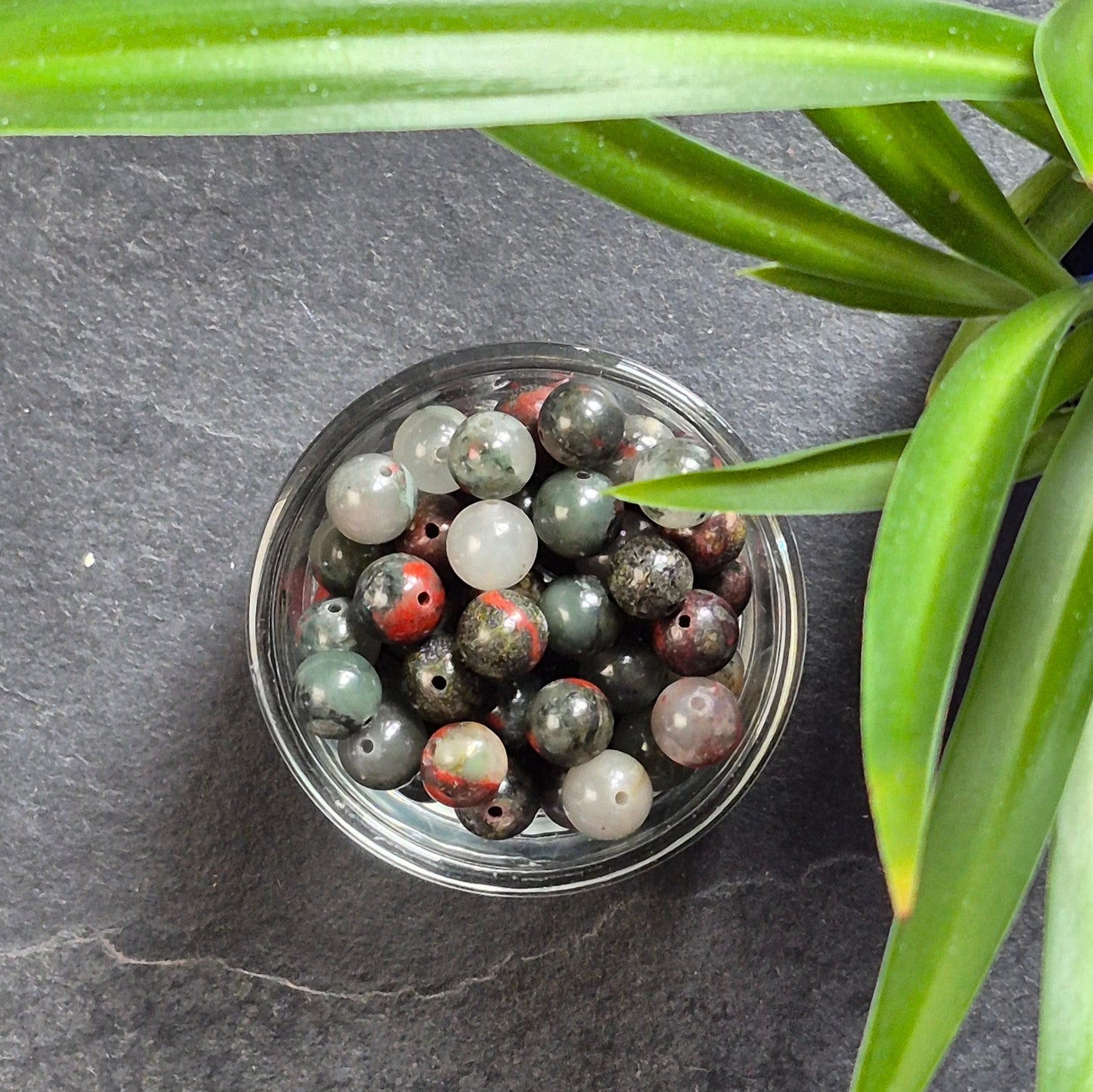 8mm bead "8" earrings in Copper