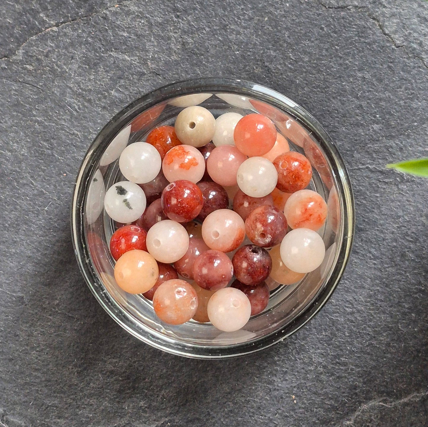8mm bead "8" earrings in Copper