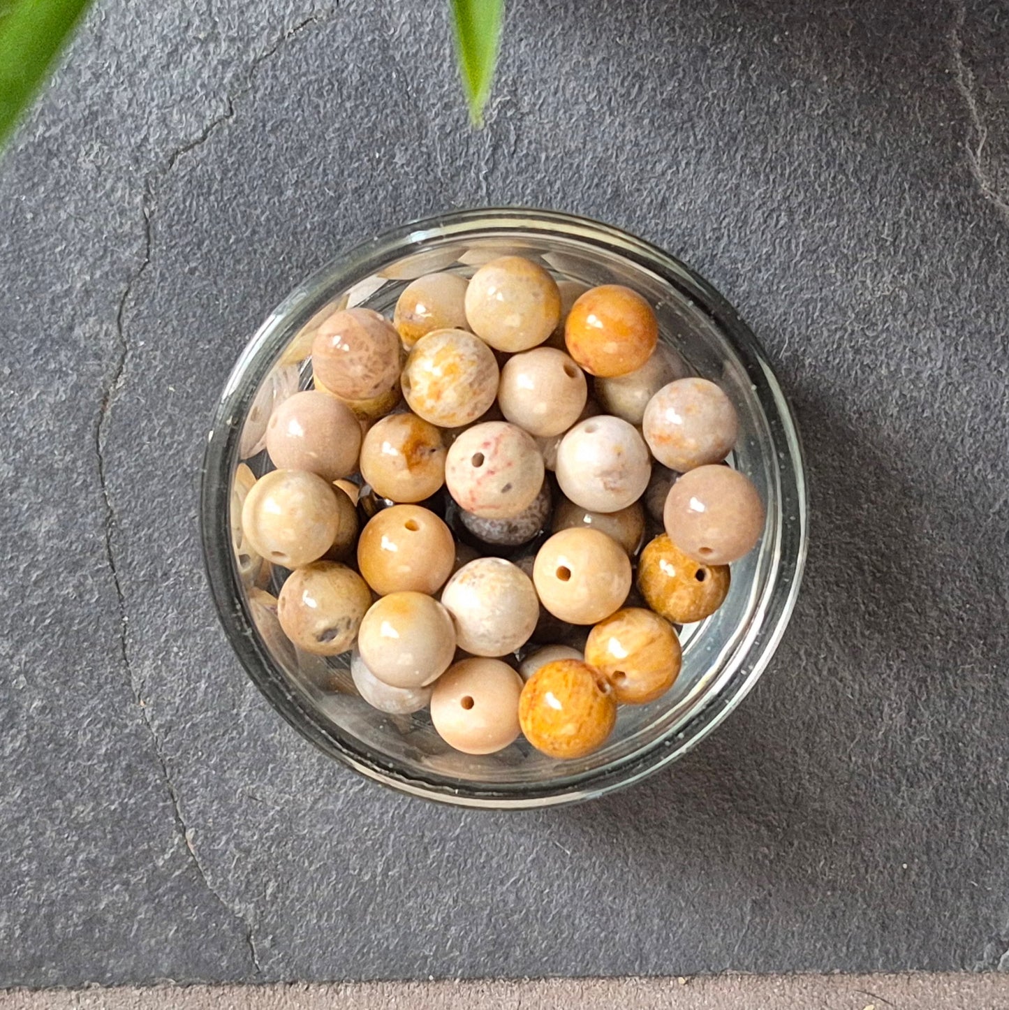 8mm bead "8" earrings in Copper