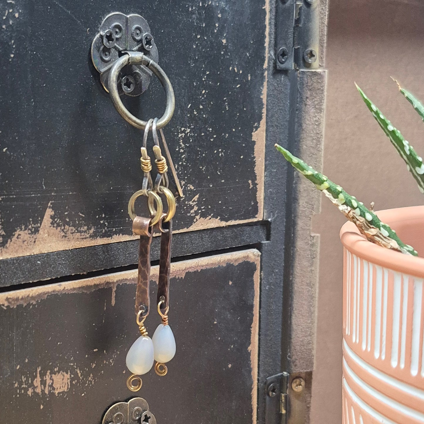 Grey Agate Drops