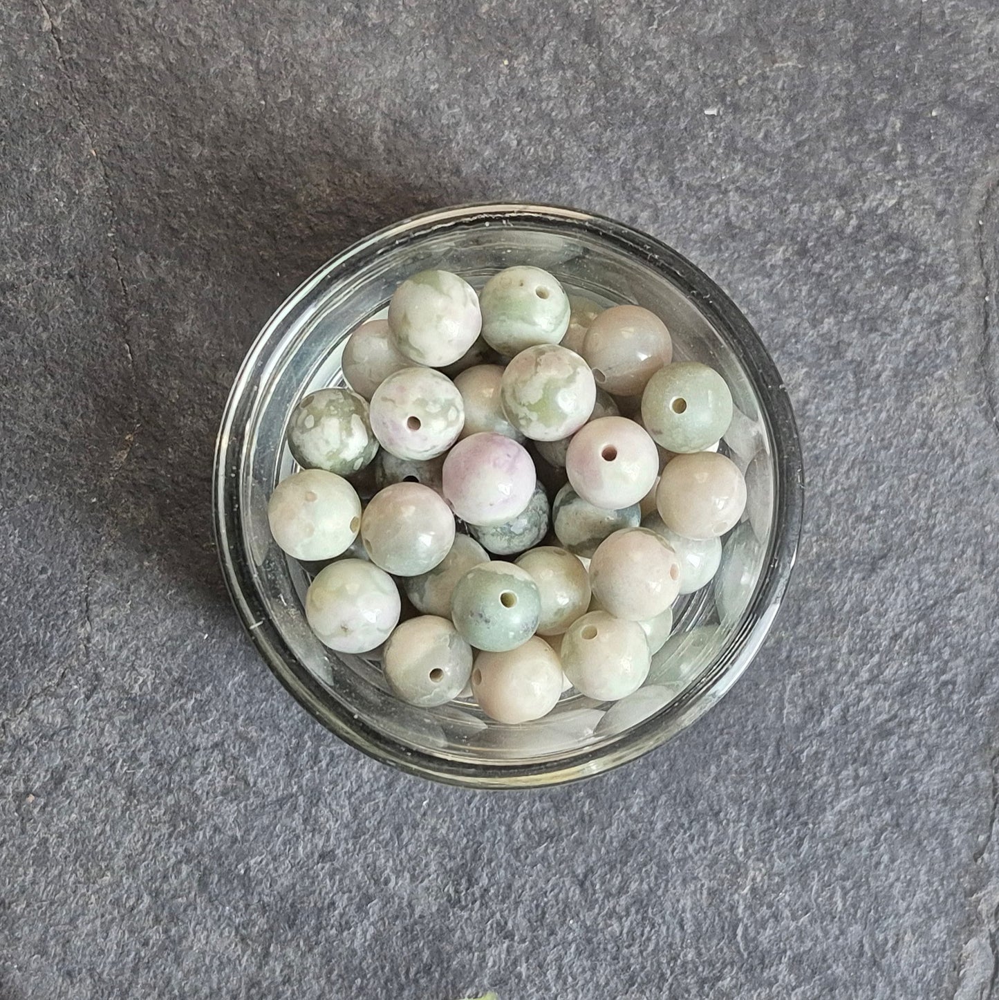 8mm bead "8" earrings in Copper