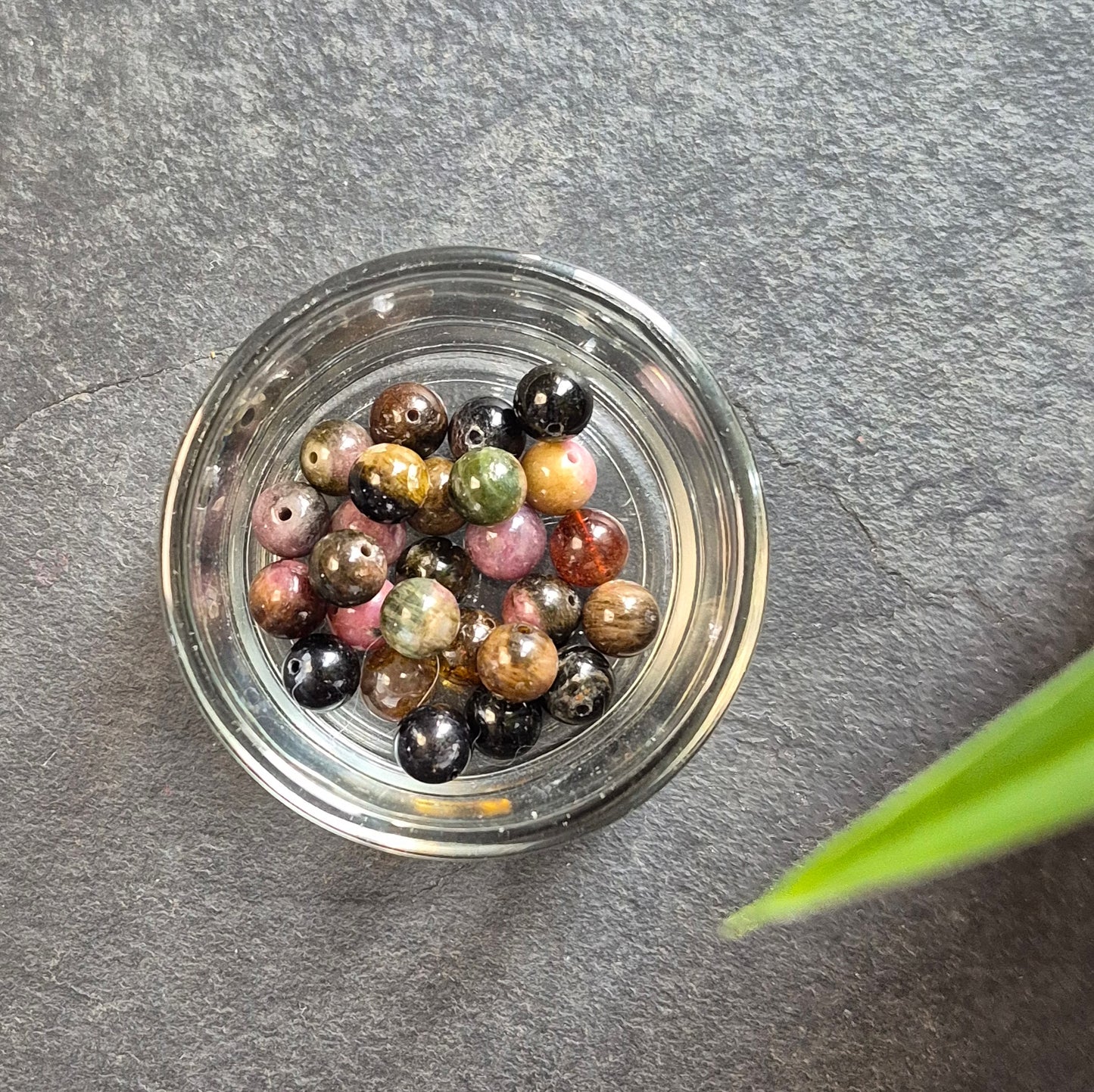 8mm bead "8" earrings in Copper