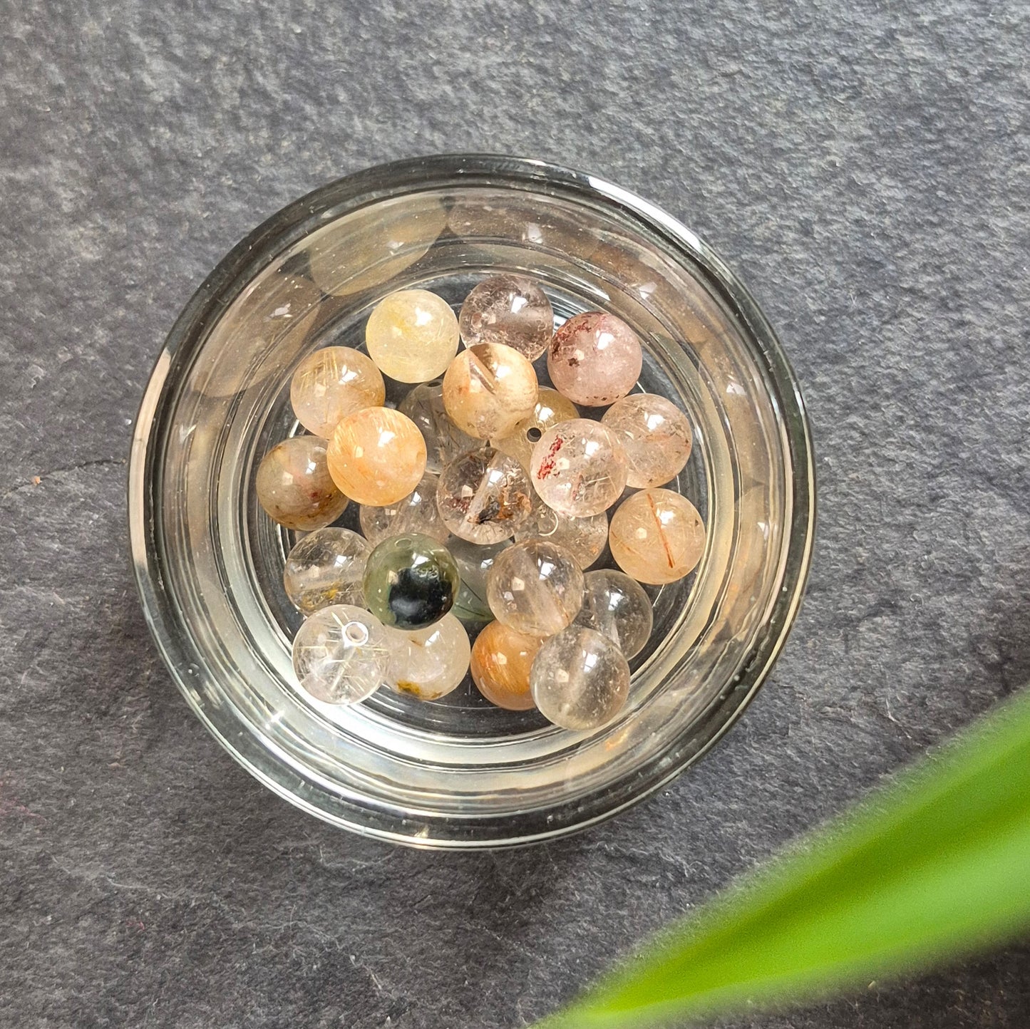 8mm bead "8" earrings in Copper