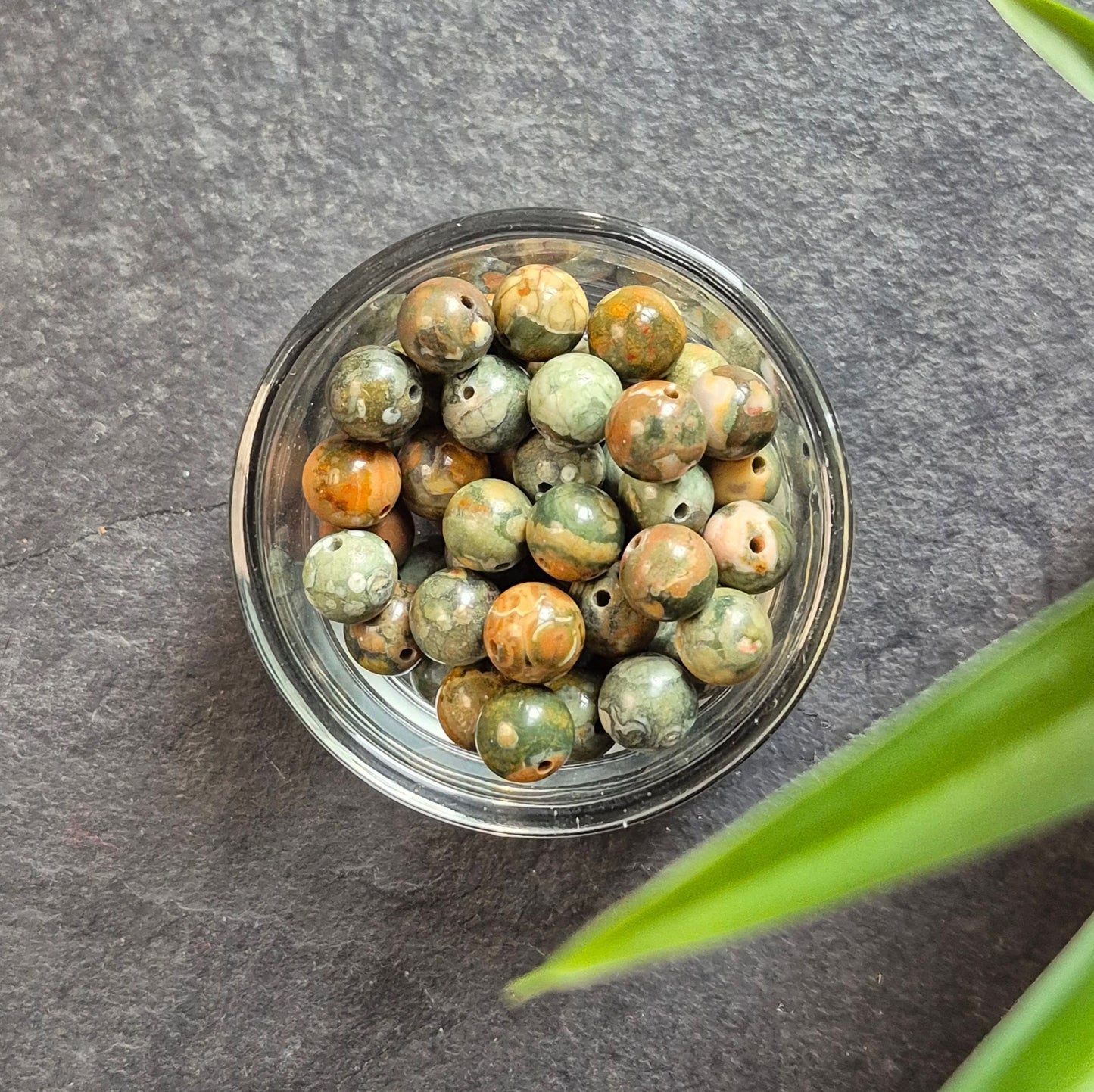 8mm bead "8" earrings in Copper