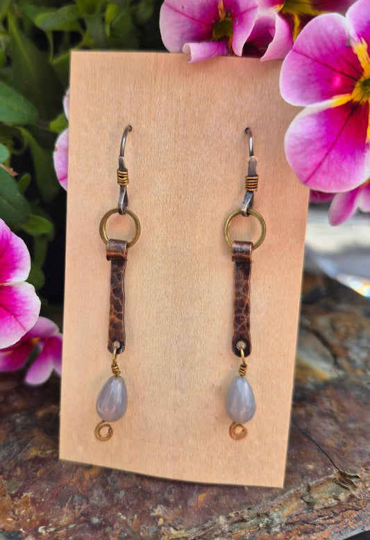 Grey Agate Drops