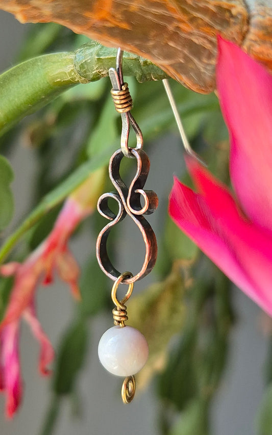 Ocean Jasper 6mm (Multi-coloured) "8" earrings