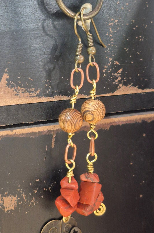 Red Jasper and Wenga wood