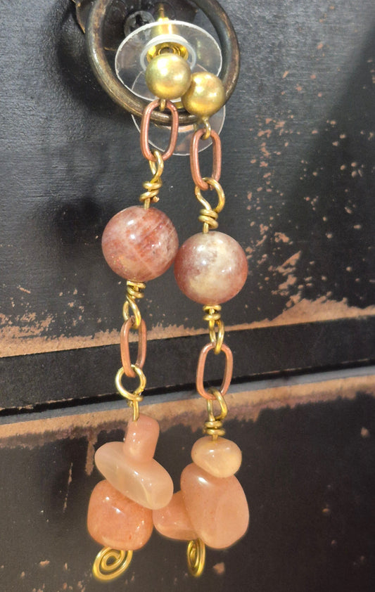 Sunstone Earrings